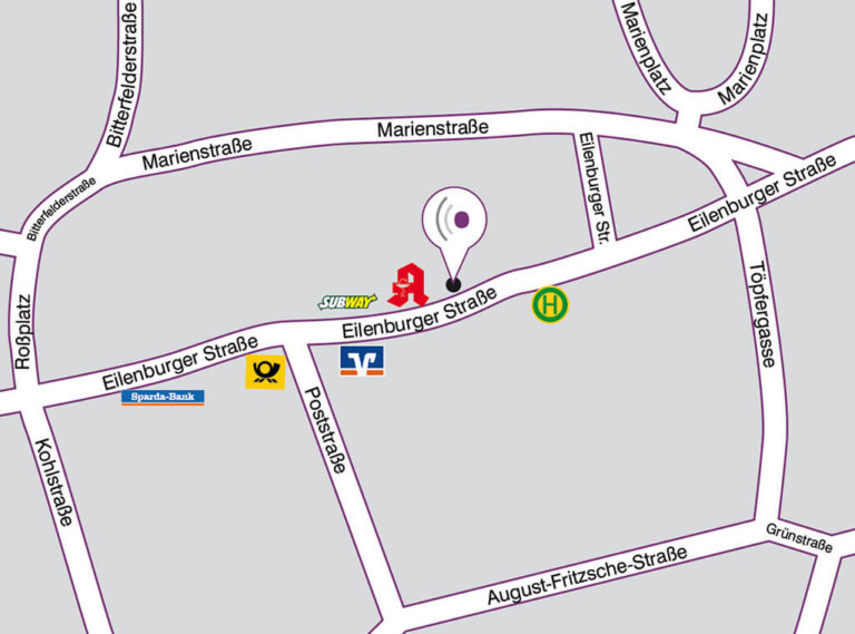 Anfahrt Straßenplan Standort Delitzsch